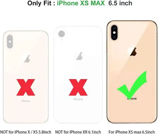 Alt view image 4 of 7 - iPhone Xs Max Wallet Case, iPhone Xs Max 6.5'' 2018 Wallet Case with PU Leather Card Holder Slot Shockproof Protective Case for Apple iPhone Xs Max 6.5 inches 2018 Blue