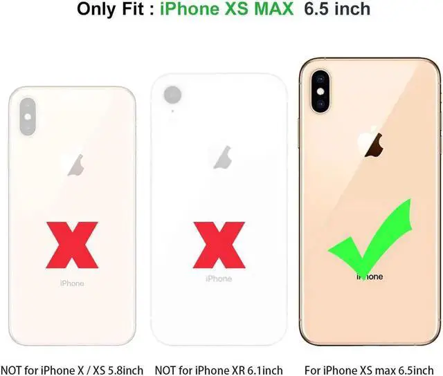 Alt view image 2 of 7 - iPhone Xs Max Wallet Case, iPhone Xs Max 6.5'' 2018 Wallet Case with PU Leather Card Holder Slot Shockproof Protective Case for Apple iPhone Xs Max 6.5 inches 2018 Orange