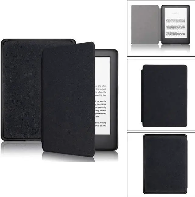 Alt view image 6 of 7 - Smart Case for Amazon New Kindle 558 - 8th Generation 2016 - with Automatic Wake Sleep and Card Slot Non-Slip Shock Absorption Portable Multi-View Ultra Slim Soft Silicone Protective Tablet Cover
