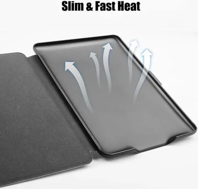 Alt view image 3 of 7 - Smart Case for Amazon New Kindle 558 - 8th Generation 2016 - with Automatic Wake Sleep and Card Slot Non-Slip Shock Absorption Portable Multi-View Ultra Slim Soft Silicone Protective Tablet Cover