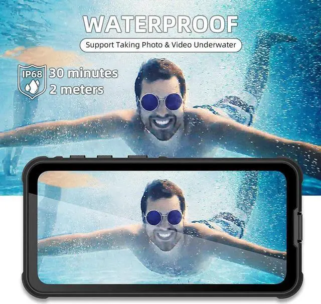 Alt view image 4 of 7 - Compatible with Samsung Galaxy S21 5G 6.2 inch Case with Screen Protector,IP68 Waterproof Shockproof Full Body Heavy Duty Protective Cover