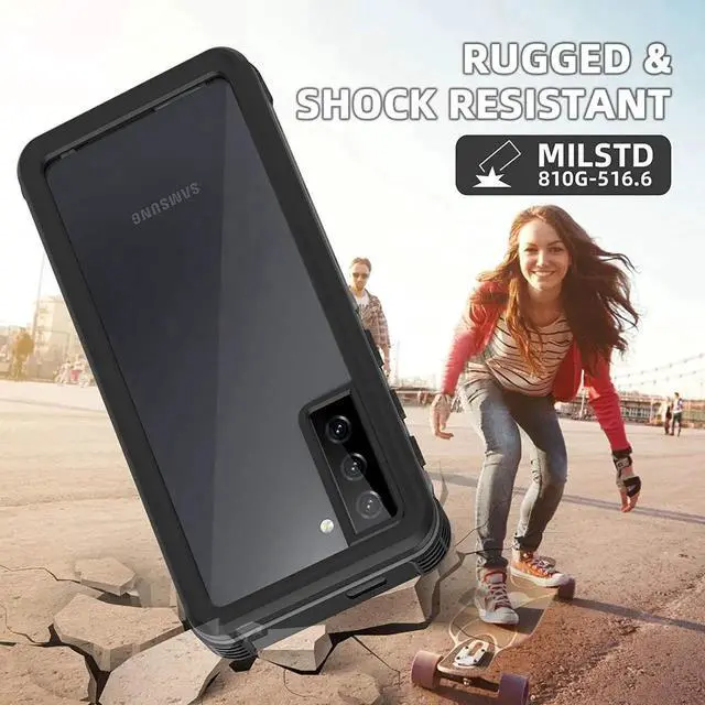 Alt view image 5 of 7 - Compatible with Samsung Galaxy S21 5G 6.2 inch Case with Screen Protector,IP68 Waterproof Shockproof Full Body Heavy Duty Protective Cover