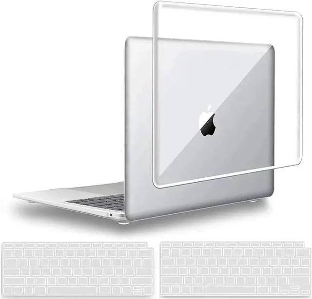 Main image of Compatible with MacBook Air 13 inch Case 2022, 2021-2018 Release A2337 M1 A2179 A1932 with Retina Display Touch ID, Plastic Hard Shell with Keyboard Cover Crystal Clear