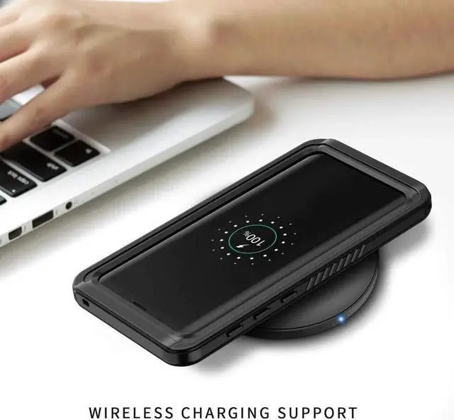 Alt view image 5 of 7 - Samsung Galaxy S9+ Plus Case, IP68 Waterproof Dustproof Shockproof Case with Built-in Screen Protector, Full Body Sealed Underwater Protective Clear Cover for Samsung S9 Plus 6.2 inch