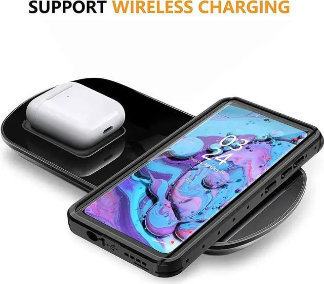 Alt view image 3 of 7 - For Samsung Galaxy S20 Plus Waterproof Case, Shockproof Underwater IP68 Case with Built-in Screen Protector Full Body Protective Cover For Galaxy S20 Plus / S20+ 6.7 inch