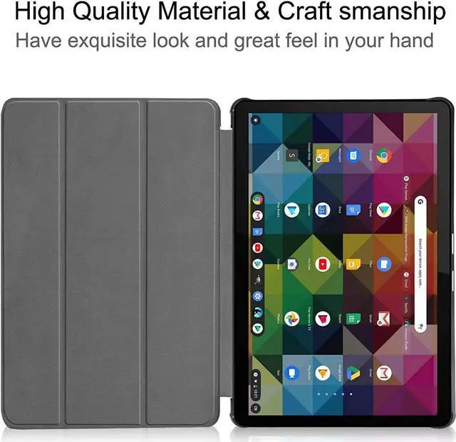 Alt view image 7 of 7 - Compatible with Lenovo IdeaPad Duet Chromebook 10.1" 2020, Shockproof Protective Cover with Auto Wake/Sleep Kickstand for Lenovo IdeaPad Duet Chromebook 10.1 Inch 2020