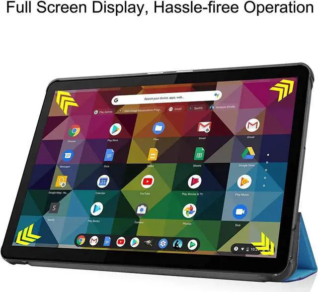 Alt view image 6 of 7 - Compatible with Lenovo IdeaPad Duet Chromebook 10.1" 2020, Shockproof Protective Cover with Auto Wake/Sleep Kickstand for Lenovo IdeaPad Duet Chromebook 10.1 Inch 2020