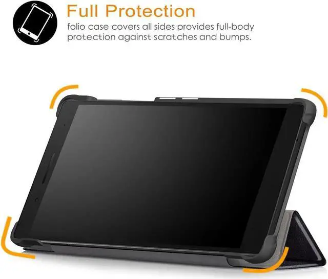 Alt view image 2 of 7 - Werleo Case For Lenovo Tab 7 / Tab 4 7 Ultra-Thin Custer PU Leather Case Shell Hard Case Cover for Lenovo Tab 7 / Tab 4 7 TB-7504F TB-7504N TB-7504X