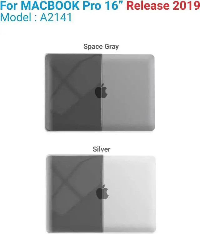 Alt view image 7 of 7 - Compatible with MacBook Pro 16 Inch Case A2141 Release 2020 2019, Hard Shell Case with Keyboard Cover for Old Version Mac Pro 16"