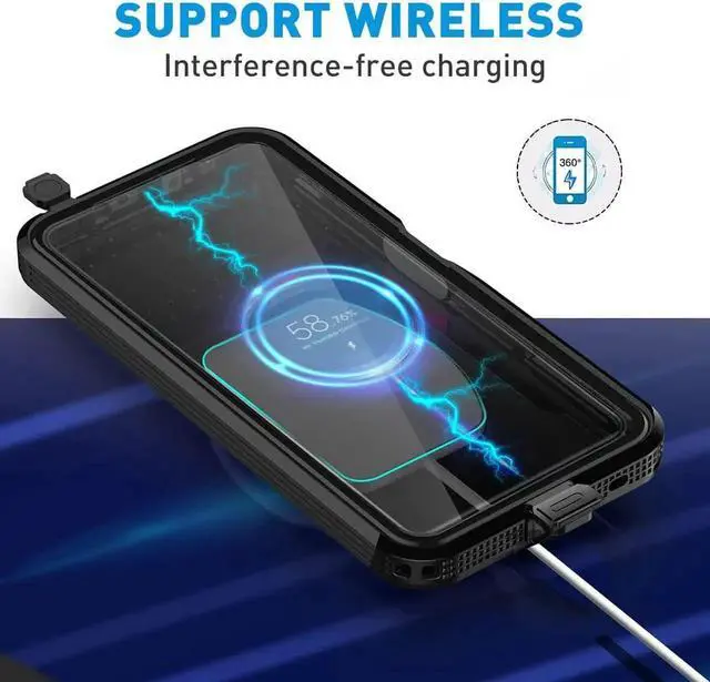 Alt view image 6 of 7 - Waterproof Case for Xiaomi Redmi Note 12 Pro 5G/POCO X5 Pro 5G, IP68 Waterproof 360 Degree Full Body Protection Protective Case Shockproof Heavy Duty Cover with Built-in Screen Protector