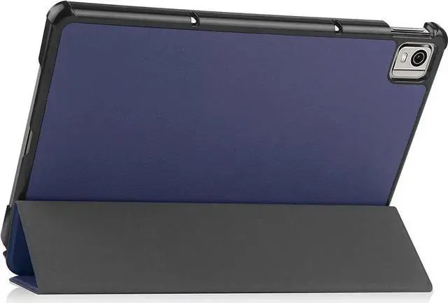 Alt view image 3 of 7 - Case for Nokia T21 Case 10.4 Inch 2022, Trifold Slim Smart Stand Cover Hard Shell for Nokia T21 10.4" Tablet 2022 Release with Universal Stylus Pen Blue