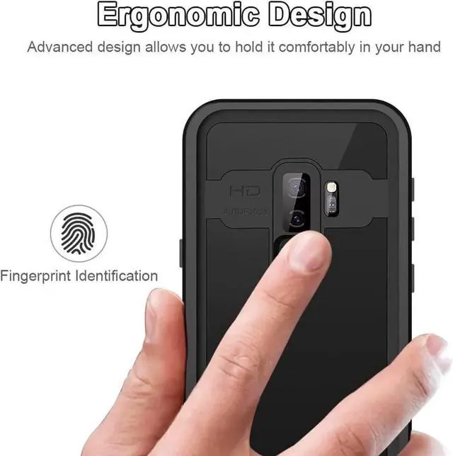 Alt view image 4 of 7 - For Samsung Galaxy S9 Plus Waterproof Case, IP68 Underwater Shockproof Full-Body Protective Cover with Built-in Screen Protector for Galaxy S9 Plus 6.2 inches