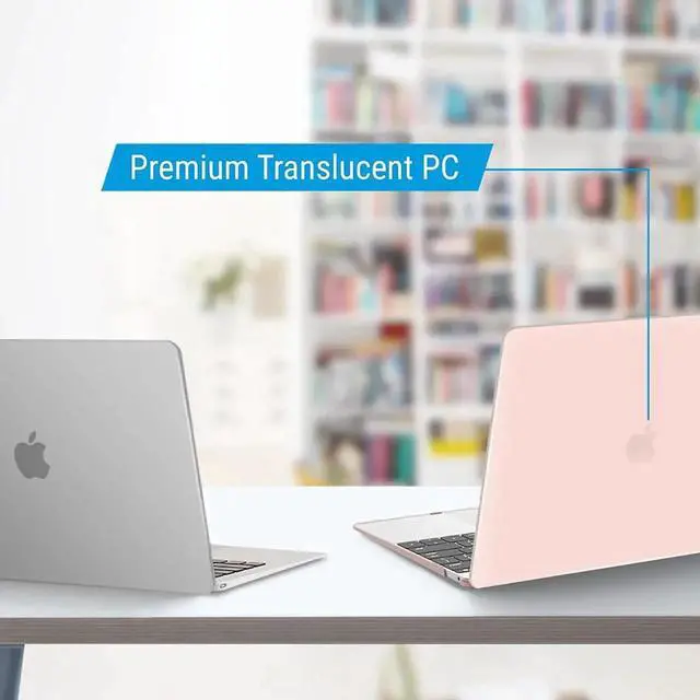 Alt view image 7 of 7 - Compatible with MacBook 12 inch Case with Retina Display Model: A1534, Release 2017 2016 2015, Plastic Hard Shell Case with Keyboard Cover Skin Pink