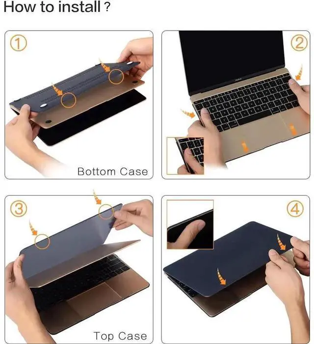 Alt view image 6 of 7 - Compatible with MacBook 12 inch Case with Retina Display Model: A1534, Release 2017 2016 2015, Plastic Hard Shell Case with Keyboard Cover Skin Pink