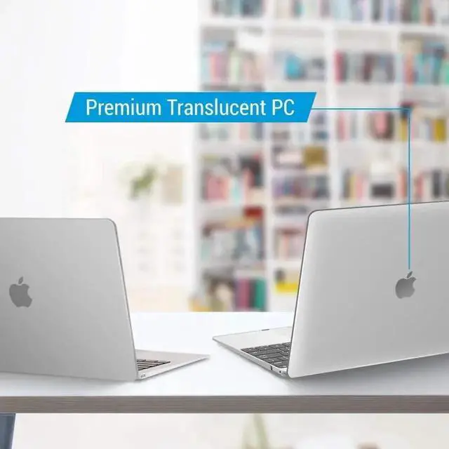 Alt view image 3 of 7 - Compatible with MacBook 12 inch Case with Retina Display Model: A1534, Release 2017 2016 2015, Plastic Hard Shell Case with Keyboard Cover Skin Matte Transparent