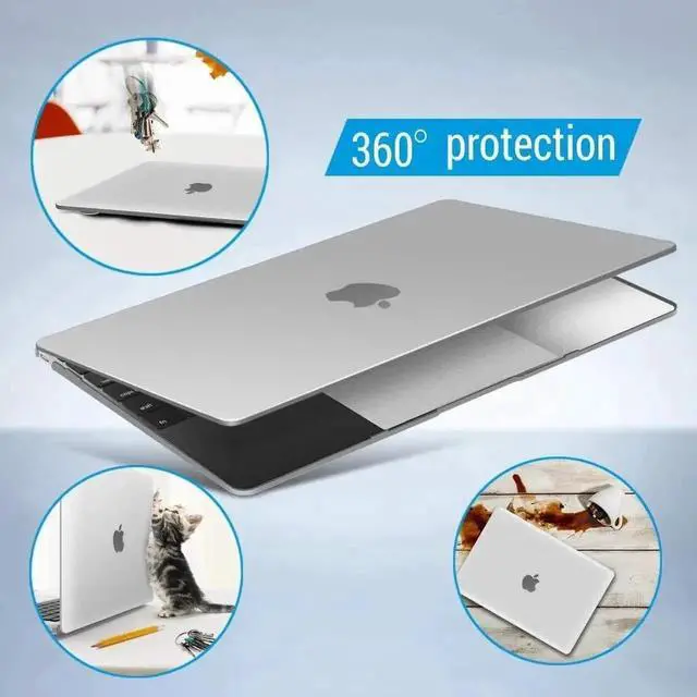 Alt view image 4 of 7 - Compatible with MacBook 12 inch Case with Retina Display Model: A1534, Release 2017 2016 2015, Plastic Hard Shell Case with Keyboard Cover Skin Matte Transparent