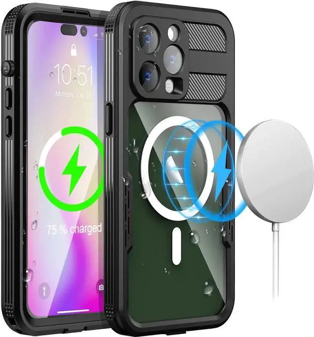 Main image of For iPhone 14 Pro 6.1 inch Waterproof Case with Built-in Screen Protector Dustproof Shockproof Drop Proof Case, Rugged Full Body Underwater Protective Cover for iPhone 14 Pro 6.1"