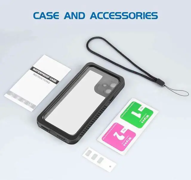 Alt view image 7 of 7 - iPhone 12 Mini Waterproof Case, Shockproof Dustproof Snowproof Fully-Body Protective Cover with Screen Protector Clear Back Cover for iPhone 12 Mini 5.4 inch