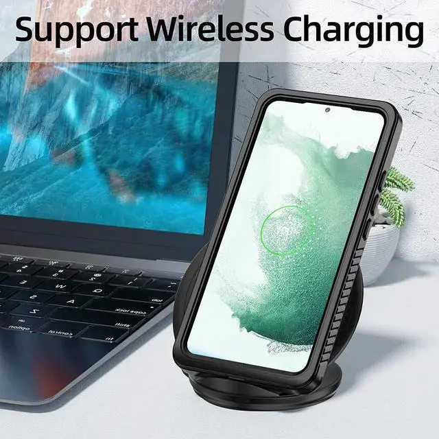 Alt view image 2 of 7 - For Samsung Galaxy S22 Plus Case Waterproof, Built-in Screen Protector 360° Full Body Protective IP68 Underwater Dustproof Shockproof Cover for Galaxy S22 Plus 5G 6.6 inch