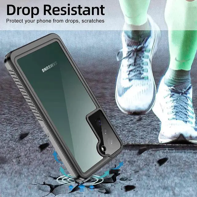 Alt view image 7 of 7 - For Samsung Galaxy S22 Plus Case Waterproof, Built-in Screen Protector 360° Full Body Protective IP68 Underwater Dustproof Shockproof Cover for Galaxy S22 Plus 5G 6.6 inch