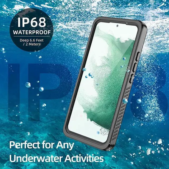 Alt view image 6 of 7 - For Samsung Galaxy S22 Plus Case Waterproof, Built-in Screen Protector 360° Full Body Protective IP68 Underwater Dustproof Shockproof Cover for Galaxy S22 Plus 5G 6.6 inch