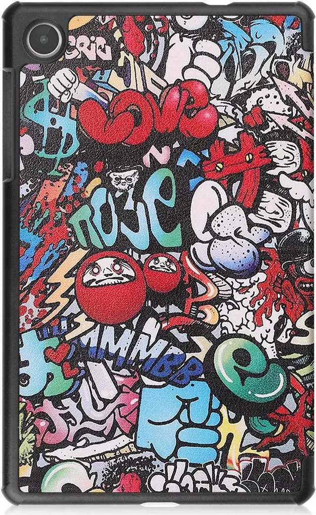 Alt view image 7 of 7 - Case for Lenovo Tab M8 4th Gen 2023 8 inch Tablet Model TB-300FU TB-300XU, Slim Lightweight Stand Hard Shell Protective Cover with Stylus Pen