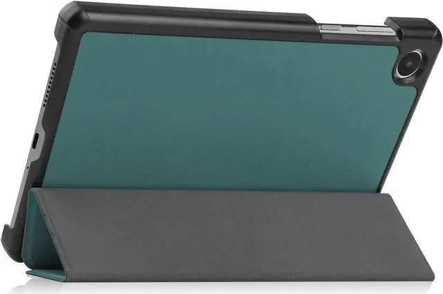 Alt view image 5 of 7 - Case for Lenovo Tab M8 4th Gen 2023 8 inch Tablet Model TB-300FU TB-300XU, Slim Lightweight Stand Hard Shell Protective Cover with Stylus Pen Dark Green