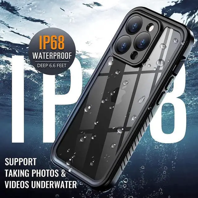 Alt view image 5 of 7 - For iPhone 14 Pro Max Case, IP68 Waterproof Dustproof Shockproof Case with Screen Protector, Full Body Protective Front and Back Cover for iPhone 14 Pro Max 6.7 inch