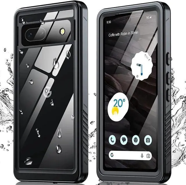 Main image of for Google Pixel 7A 5G Case, IP68 Waterproof with Built-in Screen Protector, Full Body Sealed Heavy Duty Shockproof Dustproof Snowproof Clear Case for Pixel 7A 6.1 inch - Black