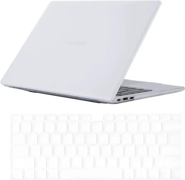 Main image of Compatible with Huawei MateBook D15 Case / Honor Magic 15 / Honor Magic X15 Matte Laptop Protective Hard Shell Case 15 inch with Keyboard Cover Skin Transparent