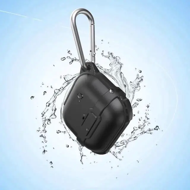 Main image of AirPods 3rd Generation 2021 Case, Compatible Wireless Charging, LED Light Visible, IP68 Waterproof Shockproof Dustproof Full-Body Protective Cover for AirPods 3 with Keychain