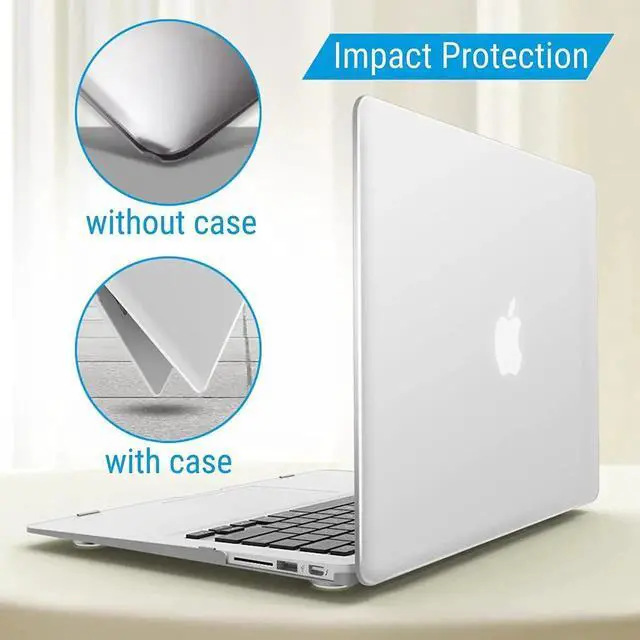 Alt view image 2 of 7 - Compatible with MacBook Air 11 Inch Case Model A1370 A1465, Soft Touch Plastic Hard Shell Cover with Keyboard Cover for Apple Mac Air 11" Matte Transparent
