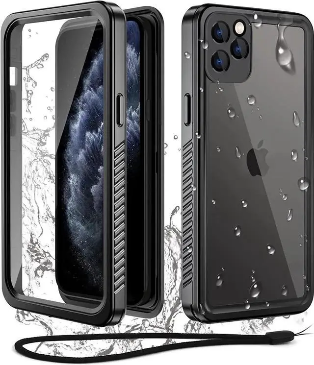Main image of iPhone 11 Pro Max Waterproof Case, 360 Full Body Protection Underwater Dirtproof Shockproof Clear Cover with Built-in Screen Protector for iPhone 11 Pro Max 6.5 inch