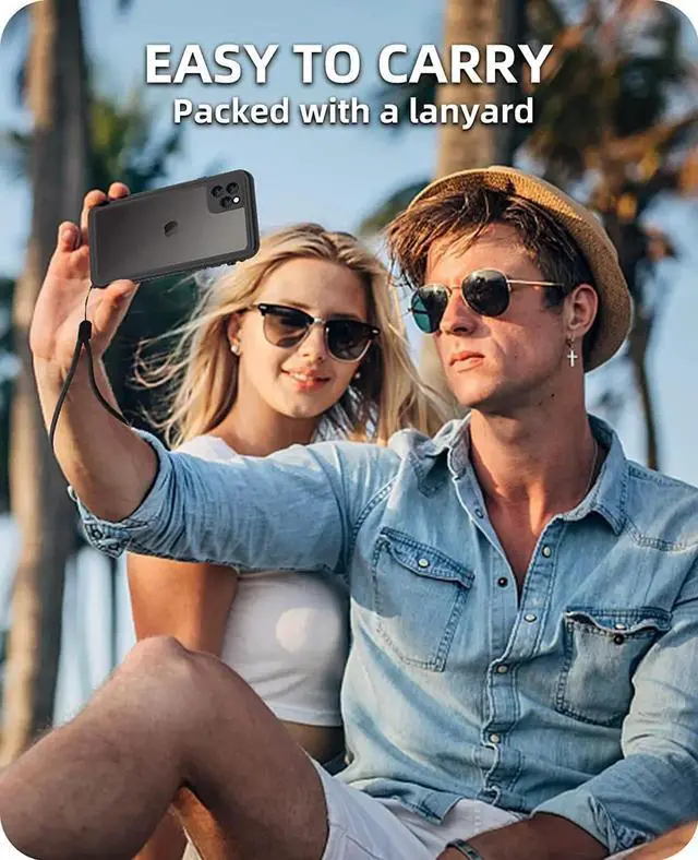 Alt view image 7 of 7 - iPhone 11 Pro Max Waterproof Case, 360 Full Body Protection Underwater Dirtproof Shockproof Clear Cover with Built-in Screen Protector for iPhone 11 Pro Max 6.5 inch