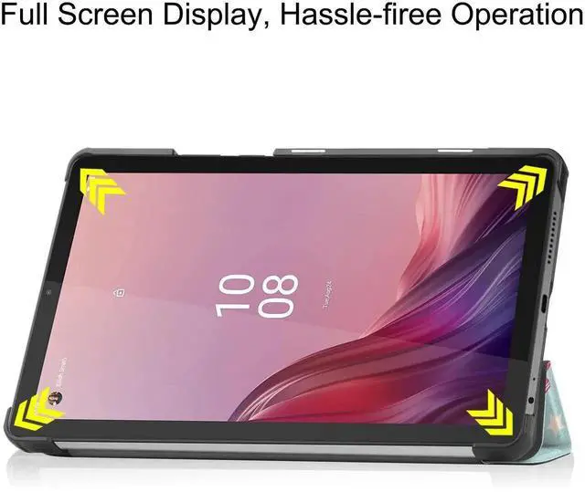 Alt view image 6 of 7 - Case for Lenovo Tab M9 2023 9 inch Tablet Model TB-310XU / TB-310FU, Slim Lightweight Stand Hard Shell Protective Cover with Stylus Pen Light Blue