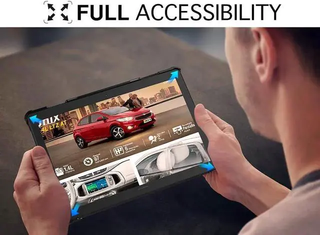 Alt view image 5 of 7 - Case for Lenovo Tab P10 10.1 inch 2019 Model TB-X705F Ultra Slim Lightweight Smart Shell Stand Cover with Auto Wake & Sleep