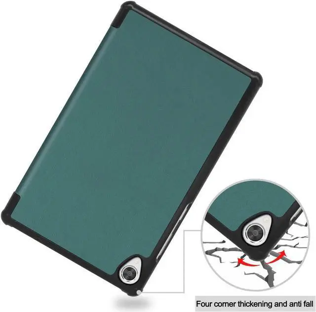 Alt view image 2 of 7 - Lenovo Tab M8 / Tab M8 HD LTE/Smart Tab M8 / Tab M8 FHD Case, Trifold Stand Slim Lightweight Cover for Lenovo Tab M8 3rd Gen TB-8506F / TB-8506X / TB-8505F / TB-8505X / TB-8705F/ TB-8505FS Dark Green