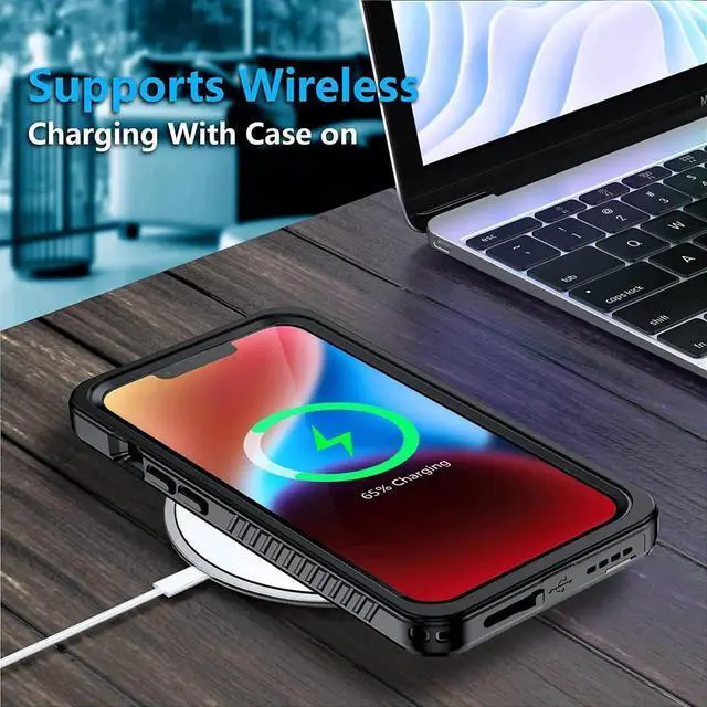 Alt view image 7 of 7 - For iPhone 13 Pro max Case Waterproof Dropproof, Built in Screen Protector & Camera Lens Protection, Full Body Heavy Duty Shockproof Durable Phone Cover for iPhone 13 Pro max 5G 6.7 inch 2021