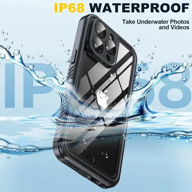 Alt view image 4 of 7 - for iPhone 15 Pro Max Case Waterproof, Built-in Screen & Lens Protector [14 FT Military Drop Proof] [Shockproof] [Dustproof] [IP68 Underwater] Phone Case for iPhone 15 Pro Max 6.7 inch
