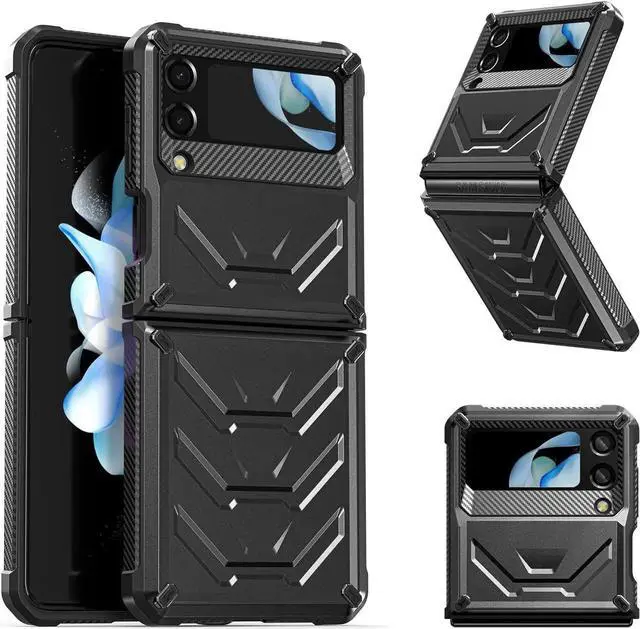 Main image of For Samsung Galaxy Z Flip 4 5G 2022 Case with Slide Camera Cover, Military Grade Heavy Duty Protective Armor Phone Case Shockproof Cover