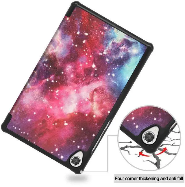 Alt view image 4 of 7 - Case for Lenovo 8.0 Inch Tab M8 Gen 3 2022/ Smart Tab M8 Gen 3 2022/Tab M8 HD LTE 2021/ Tab M8 HD/Smart Tab M8/Tab M8 FHD 2019, Slim Lightweight Stand Hard Shell Protective Cover with Stylus Pen