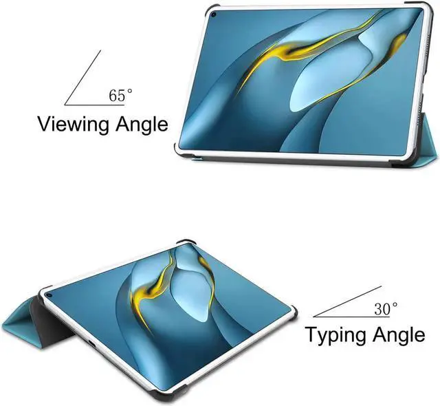 Alt view image 6 of 7 - Case For Huawei MatePad Pro 10.8 2021 2019, Shockproof Protective Cover Ultra Light Slim Cover with Trifold Kickstand