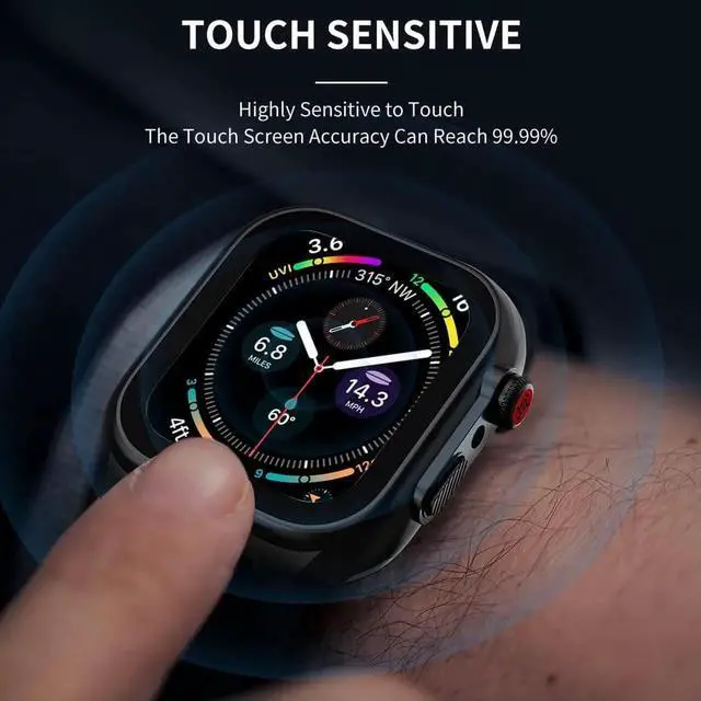 Alt view image 2 of 7 - Compatible with Apple Watch Series 8 / Series 7 41mm Waterproof Case, Full Body Protective Cover with Screen Protector and Band For iWatch S8 S7 41mm