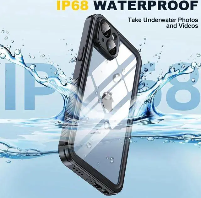 Alt view image 5 of 7 - for iPhone 15 Plus Case Waterproof, Built-in Screen & Lens Protector [14 FT Military Drop Proof] [Full Body Shockproof] [Dustproof] [IP68 Underwater] Phone Case for iPhone 15 Plus 6.7 inch