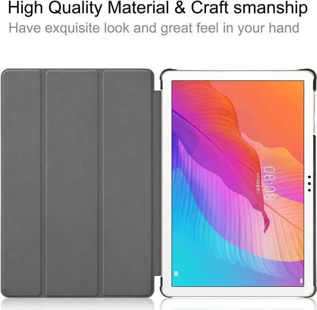 Alt view image 3 of 7 - Case For Huawei MatePad T10s 10.1" 2020 AGS3-L09 / AGS3-W09 Shockproof Protective Cover with Trifold Kickstand for Huawei MatePad T10s 10.1 Inch 2020 Dark Green