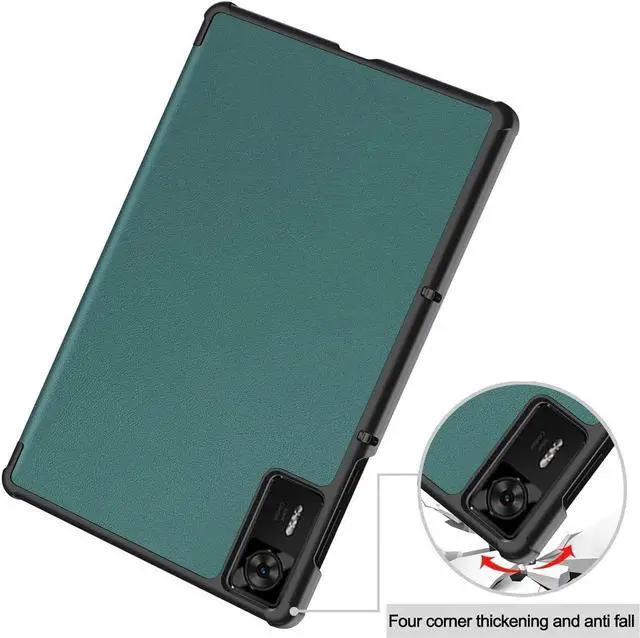 Alt view image 5 of 7 - Case for Lenovo Legion Y700 4th Gen 8.8 inch 2025 TB322FC, Slim Smart Cover Lightweight Hard Shell Protective Cover with Multi-Angle Stand, Universal Stylus Pen Dark Green
