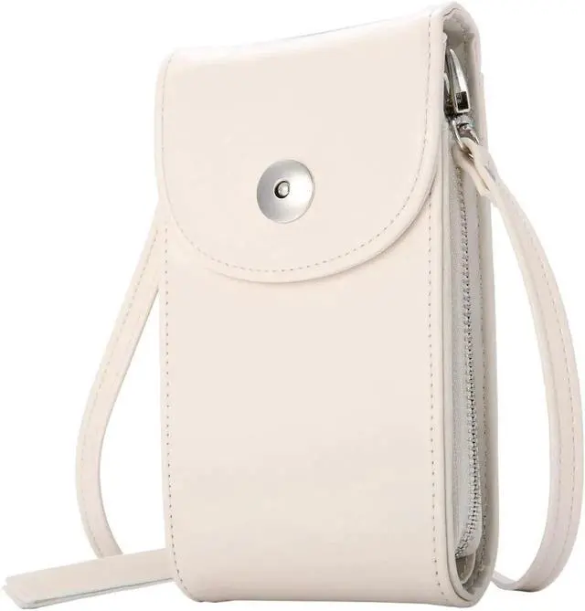 Main image of Crossbody Cell Phone Bag Cellphone Wallet Purse PU Leather 3 Layers Storage Phone Pouch Women Handbag with Shoulder Strap for iPhone X 8 6 7 Samsung S7 S6 Smartphone under 5.5 Inch