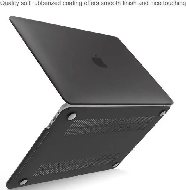 Alt view image 5 of 7 - MacBook Pro 13 Case 2019 2018 2017 2016 Release A2159 A1989 A1706 A1708, Hard Case Shell Cover and Keyboard Skin Cover for MacBook Pro 13 Inch with/Without Touch Bar Black