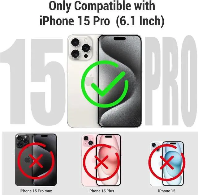 Alt view image 4 of 7 - Waterproof Case for iPhone 15 Pro 6.1 inch, Built-in [Screen Protector] [IP68 Water Proof] [14FT Military Grade Shockproof], Metal Full Body Aluminum Protective Drop Protection Cover for iPhone 15 Pro