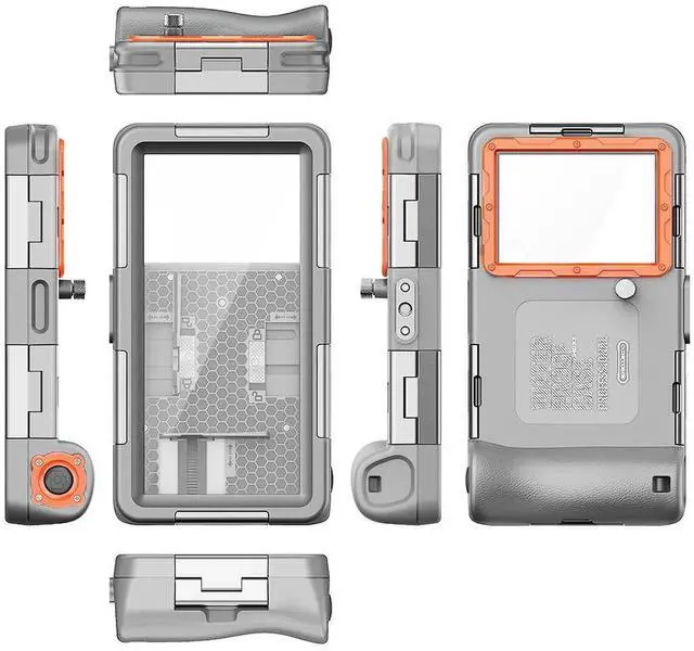 Alt view image 6 of 7 - Professional 15m/50ft Snorkeling Underwater Phone case with Lanyard, Diving Swimming for Phone Screen in Size 4.7-6.9 inches Photo Video Waterproof Housing for iPhone Huawei Samsung Series etc